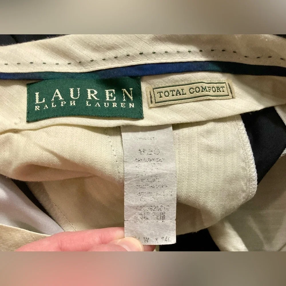 Lauren Ralph Lauren Men’s Size 34/34 Black Total Care Dress Pants - Picture 3 of 6